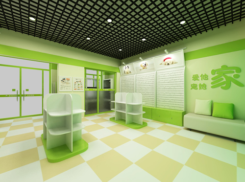 圣宠宠物晋城前进路店的装修设计效果图
