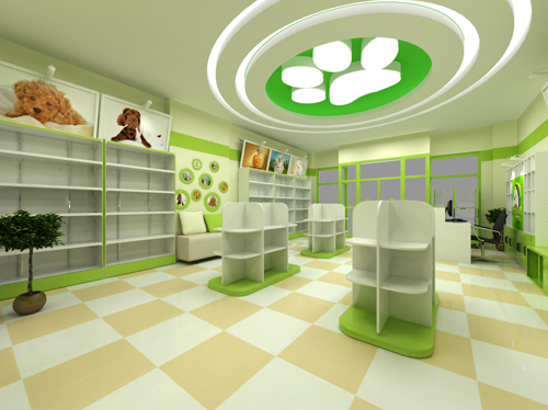 圣宠宠物沈阳万科公园大道店装修效果图
