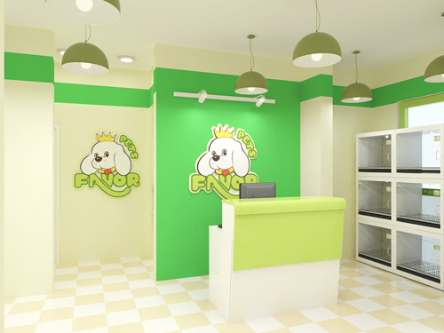 圣宠宠物潮白河孔雀城店装修效果图